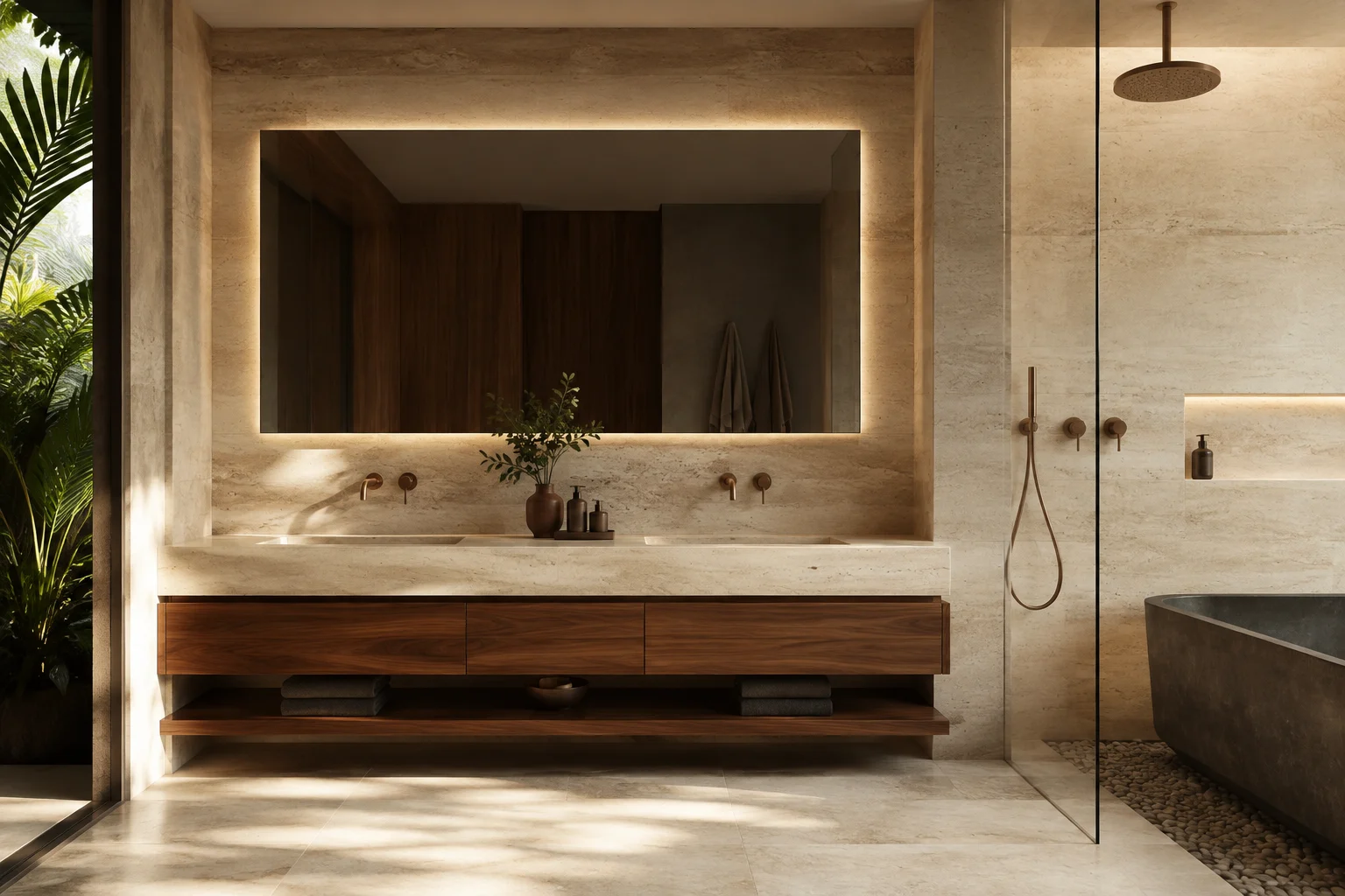 Visualización conceptual de muebles de baño